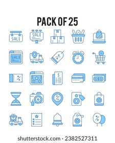 25 Cyber Monday. icons Pack. vector illustration.