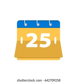25 day - calendar icon