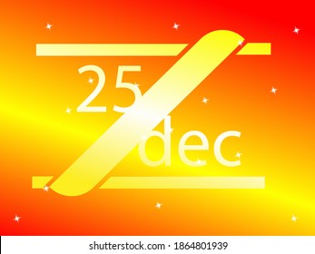 25 dec vector illustration background