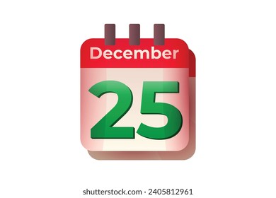 25 December Christmas Calendar Sticker