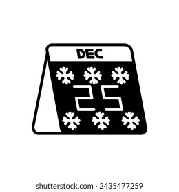 25 December Diet  icon in vector. Logotype
