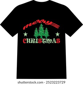 25 de dezembro é o nosso dia de Natal | feliz Natal |Tipografia de Natal t-shirt | Feliz Natal typo t shirt 