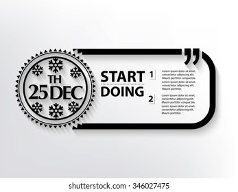 25 december Quotation Mark Speech Bubble,design