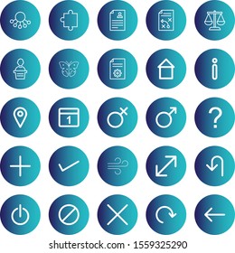 25 decent icon sheet of universal

