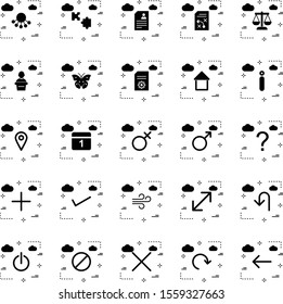 25 decent icon sheet of universal
