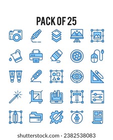 25 Design Thinking. icons Pack. vector illustration.