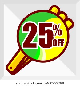 25% DISCOUNT LOLLIPPIT SHAPE PROMOTION BALLOON