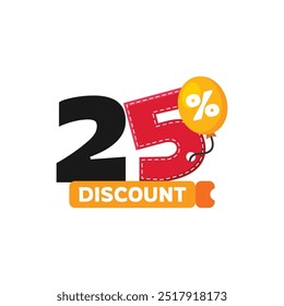 25% Desconto Venda Design Ilustração Coleção Vetor