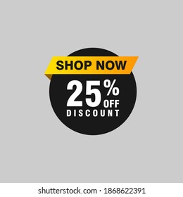 25 descuento, distintivos de vectores de venta para etiquetas, , pegatinas, banners, etiquetas, etiquetas, etiquetas web, nueva oferta. Banner de signo de origami de descuento