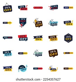 25 Diverse 20% Off Sale Banners to Promote Your Deals