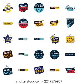 25 Editable Vector Designs in the Flash Sale Bundle Perfect for Personalized Promotions