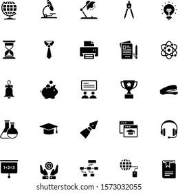 25 Education Gylph icon pack 01