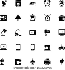 25 Electronics Gylph icon set 02