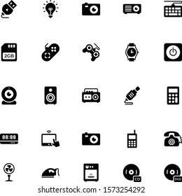 25 Electronics Gylph icon set 05