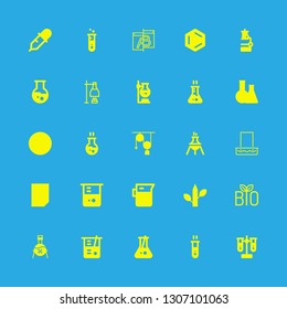 25 experiment icons with dropper and developing tray in this set