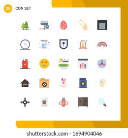25 Flat Color concept for Websites Mobile and Apps light; up; celebration; hand cursor; holiday Editable Vector Design Elements