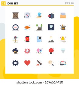 25 Flat Color concept for Websites Mobile and Apps folder; logout; mother; exit; network Editable Vector Design Elements