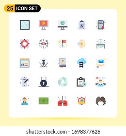 25 Flat Color concept for Websites Mobile and Apps calculator; text; computer; font; creative Editable Vector Design Elements