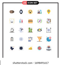 25 Flat Color concept for Websites Mobile and Apps location; wedding arch; pod; wedding; arch Editable Vector Design Elements