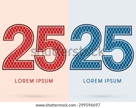 25, Font, Concept  Hot and Cool, Wire Mesh, steel, net, graphic vector.