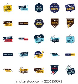 25 Fresh vector images for a modern look in your car rental branding