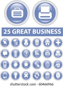 25 great business buttons. vector