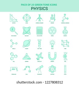 25 Green Physics Icon set