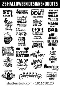25 Halloween Vector designs for t shirts, hoodies, mugs, decals0