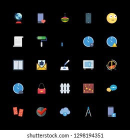 25 hand icons with chat and compass in this set