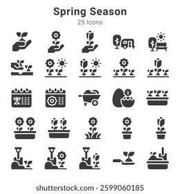 25 icon collections about spring season and related topics