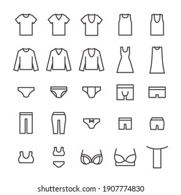 25 Icon Set No.36 (Clothing, Underwear)