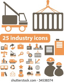 25 industry icons. vector