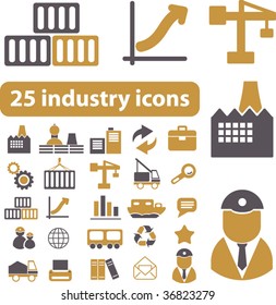 25 industry icons. vector