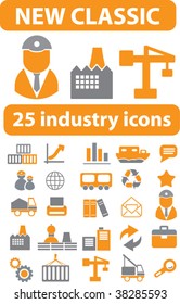 25 industry icons. vector