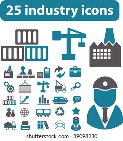 25 industry icons. vector