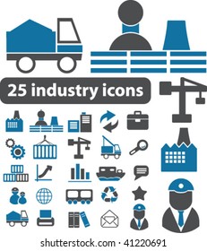 25 industry icons. vector