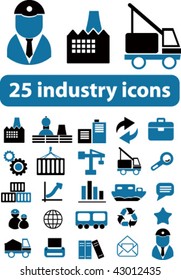 25 industry icons. vector