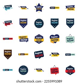 25 Innovative Typographic Designs for Register Now