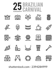 25 Italian Food icons Pack vector illustration.