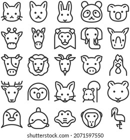 25 kinds of animal icon set
