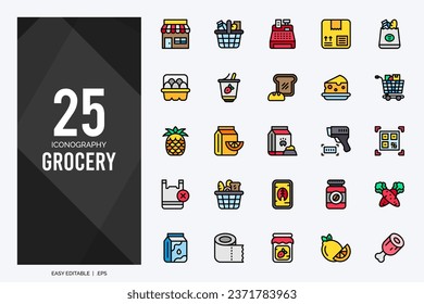 25 Logistics Two Color icons pack. vector illustration.