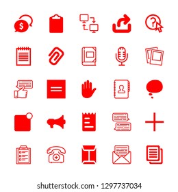 25 message icons with equal and photo album in this set