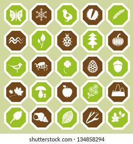 25 nature icon collection