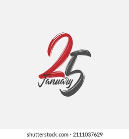 25 number design for 25 January Egyptian revolution 