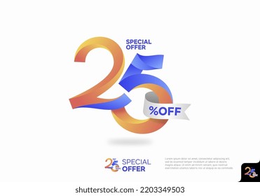 25% off discount price sale