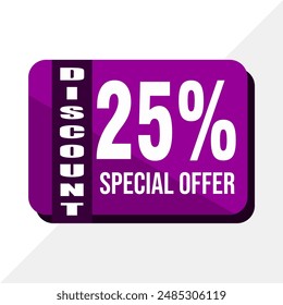 Up to 25% Off! Exclusive Flash Sale Vector Template