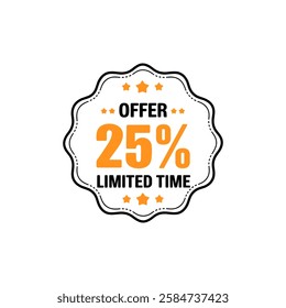25% Off Special Discount Offer Template Design.