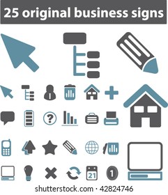 25 original business signs. vector