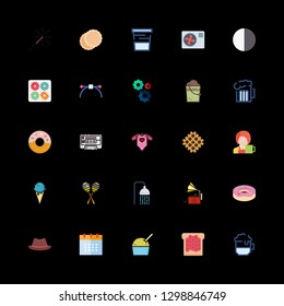 25 party icons with celebration and beer in this set