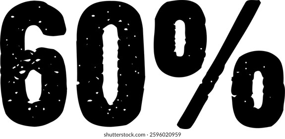 25 Percent Discount Offer Number Typography Style A1050